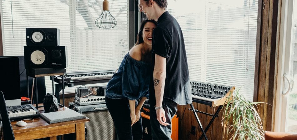 Paul & Christina | Music Studio In-Home Session | Redding California Photographer